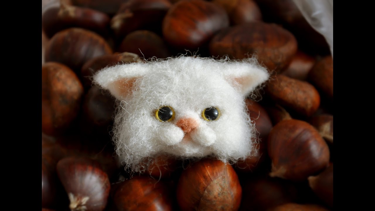 NEEDLE FELTED CAT- KEÇE İĞNELEME KEDİ