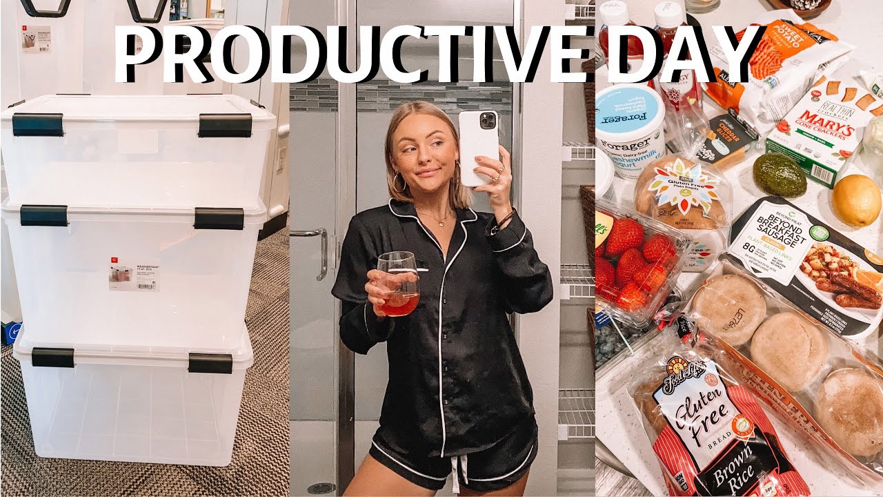 PRODUCTIVE DAY IN MY LIFE (TAKING DOWN HOLIDAY DECOR, GROCERY HAUL, RUNNING ERRANDS)