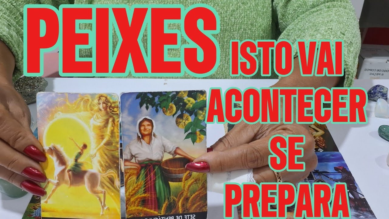 PEIXES ♓️ MEU JESUS! UAAU😮 SABER DISSO AGORA! TE COLOCA UM PASSO A FRENTE! ISSO VAI 🌈ACONTECER!
