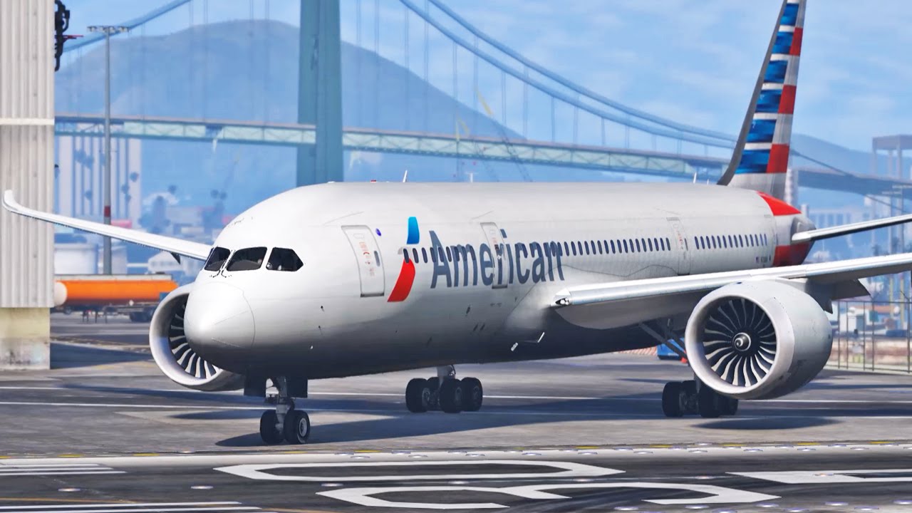 GTA V PC E24 - Boeing Dreamliner 787 | Showcase & Aircraft Carrier Landing Challenge