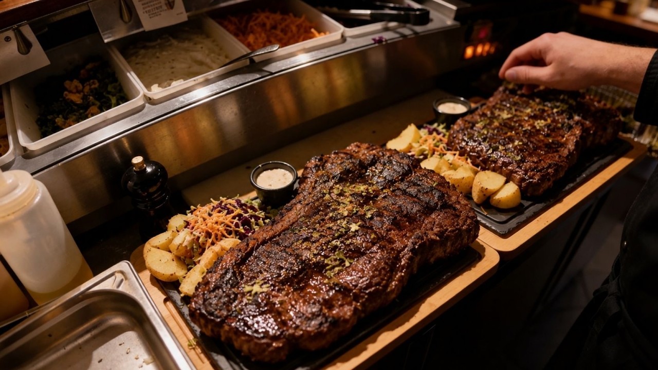 🔴 LIVE: French Grill Restaurant | Chef Cooking Massive Meat Feast on Open Fire | Steak, BBQ