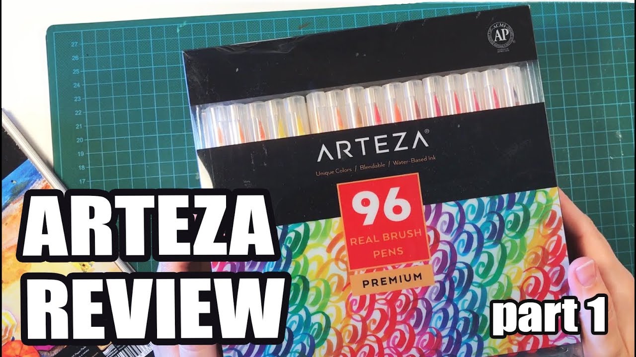 Arteza Review -  Real Brush Pens 96 colors!