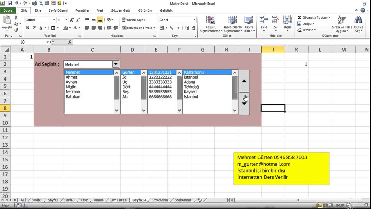 Excel Makro Kullanımı
