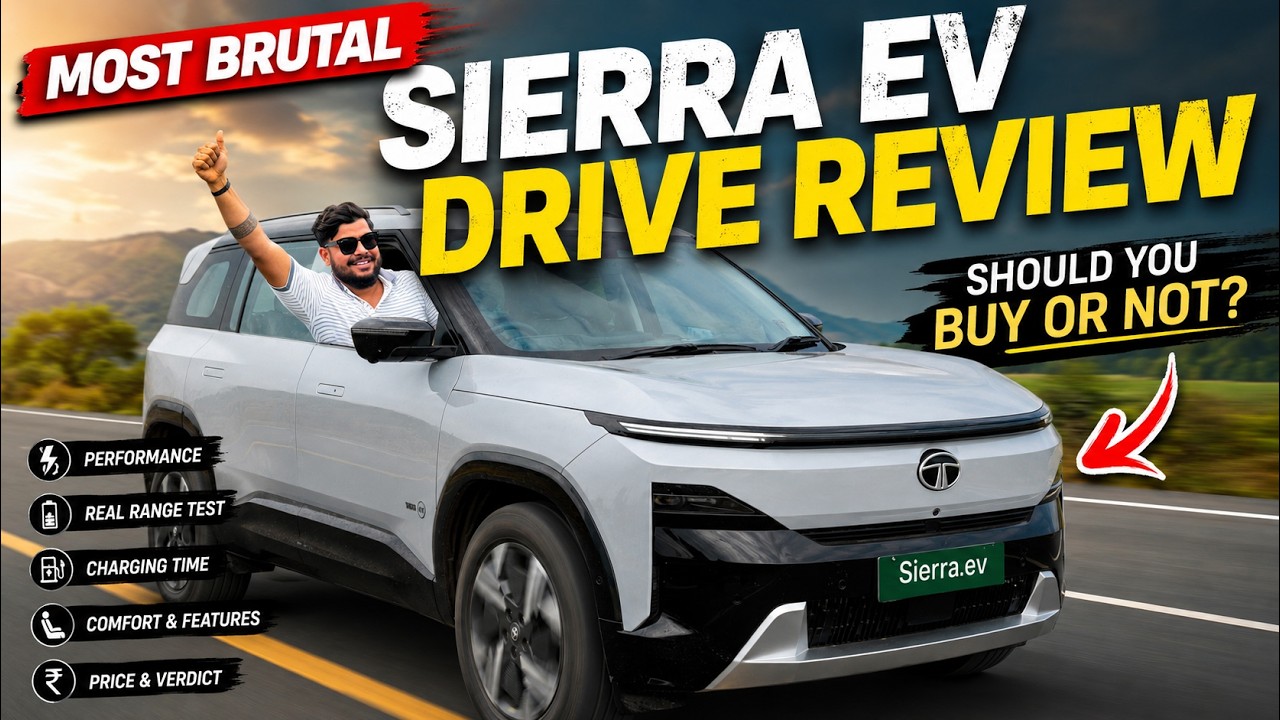 Tata Sierra EV 75kWh Drive Review: 665 KM Range, Fast Charging, Features & Price