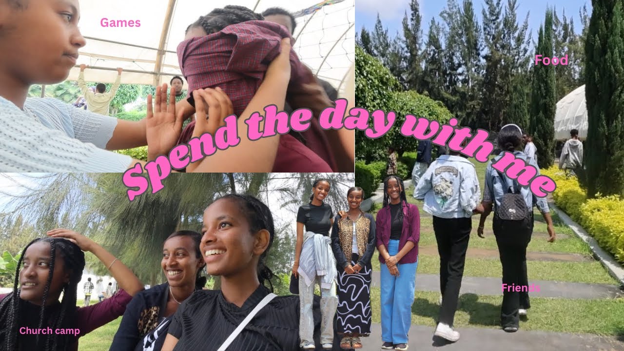 SPEND THE DAY WITH ME | friends, church camp, games 🏐🫶