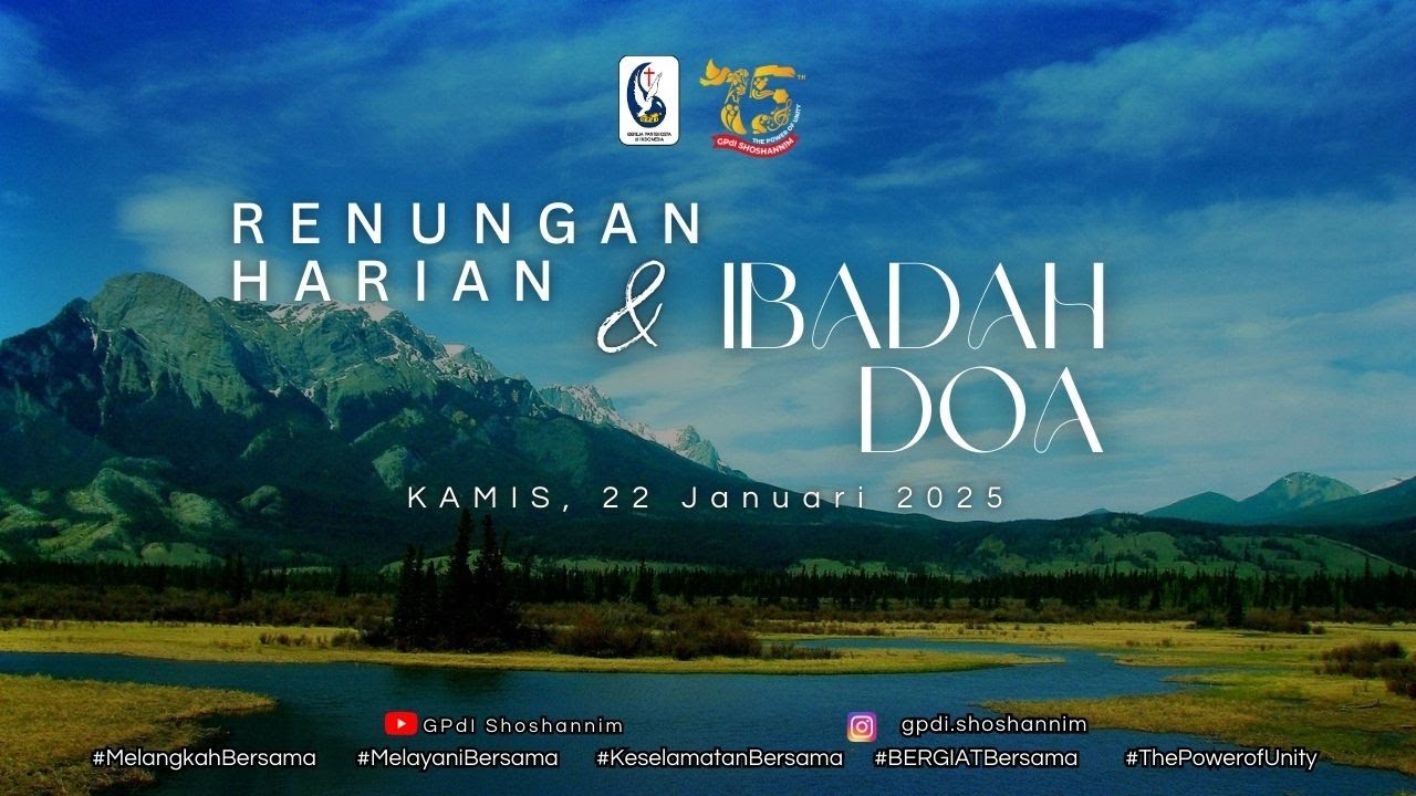 Renungan Harian & Ibadah Doa Krendang || Kamis, 22 Januari 2026