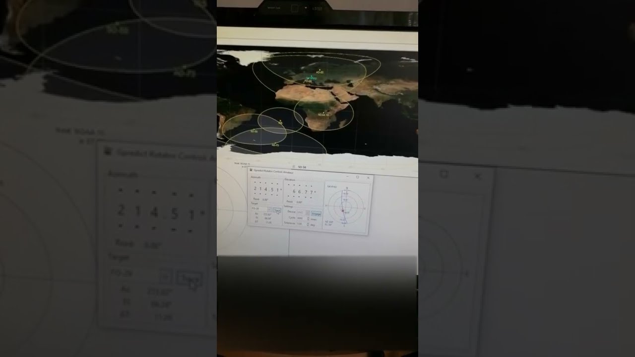 Cheap az-el antenna rotator from DiSEqC motors by OM0AAA.