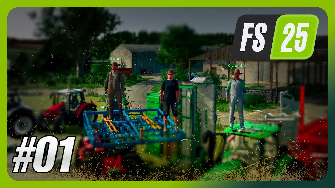 🔴🐄 Nuevo inicio cooperativo + Granja de vacas | Oak Bridge Farm #01 🌾👥 Farming Simulator 25