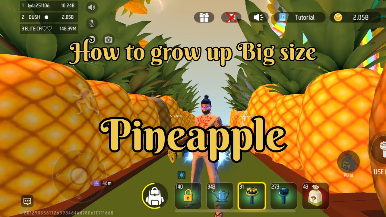  Free Garden Niw Craftland  Map |How To grow Up Big size Pineapple  | Part 4  | Dush Gaming 🎮