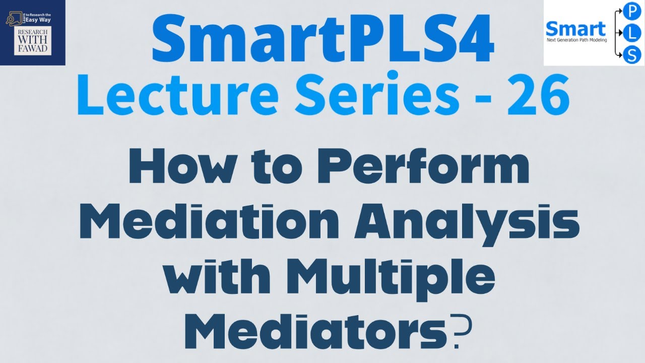#SmartPLS4 Series 26 - Mediation Model Analysis with Multiple Mediators
