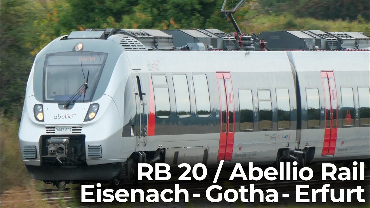 Führerstandsmitfahrt | Eisenach - Gotha - Erfurt (RB20) | Abellio Rail Mitteldeutschland – TALENT 2