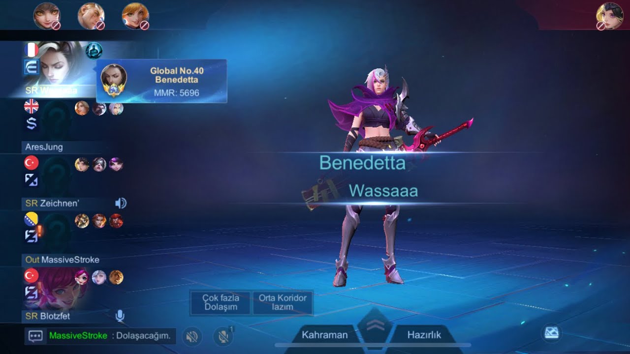 Türkiye No.1 Benedetta İçin First Pickten Benedetta Alıyorum! / MLBB