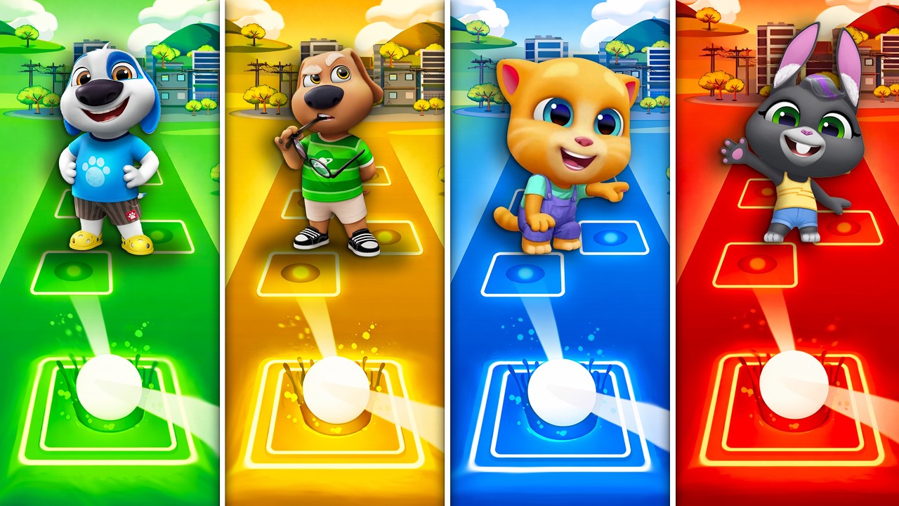 Talking Tom & Friends 🎶 Tiles Hop EDM Rush