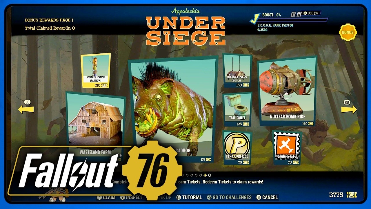 Fallout 76 Season 25: ALL Rewards! Appalachia Under Siege