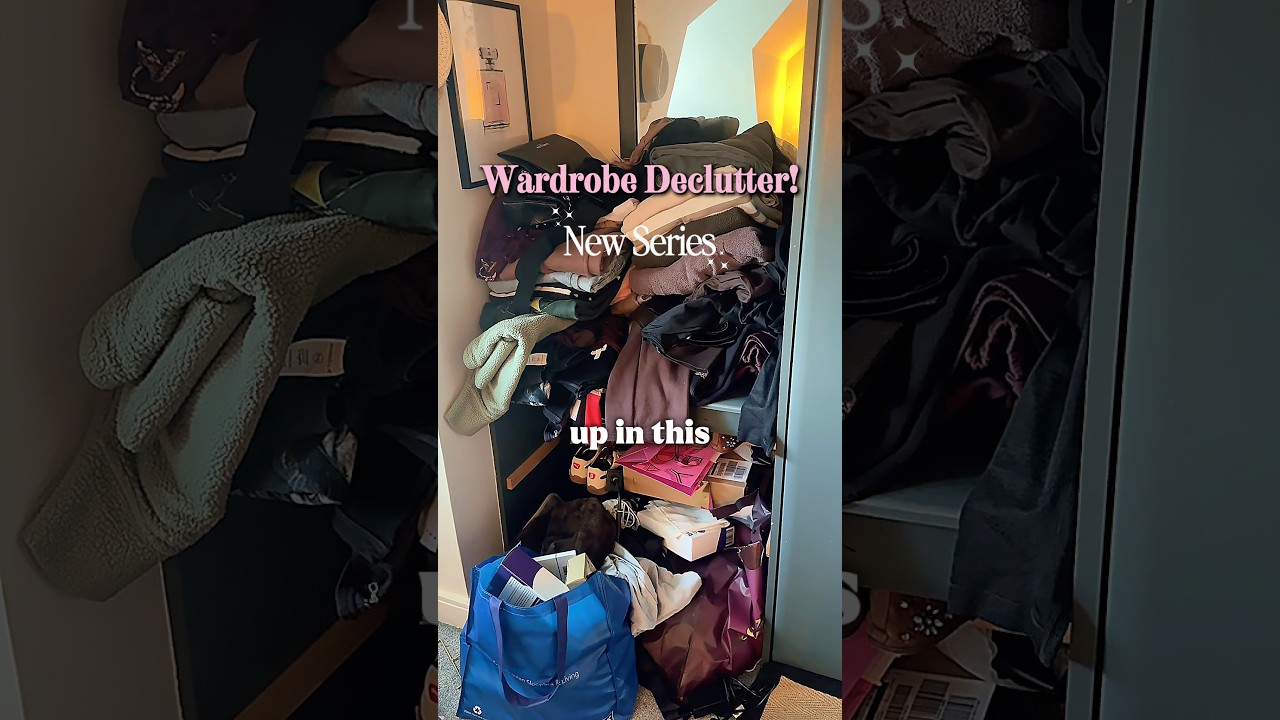 Wardrobe decluttered! I&rsquo;ll be doing a series where I shop from my own closet! Follow along 🥰