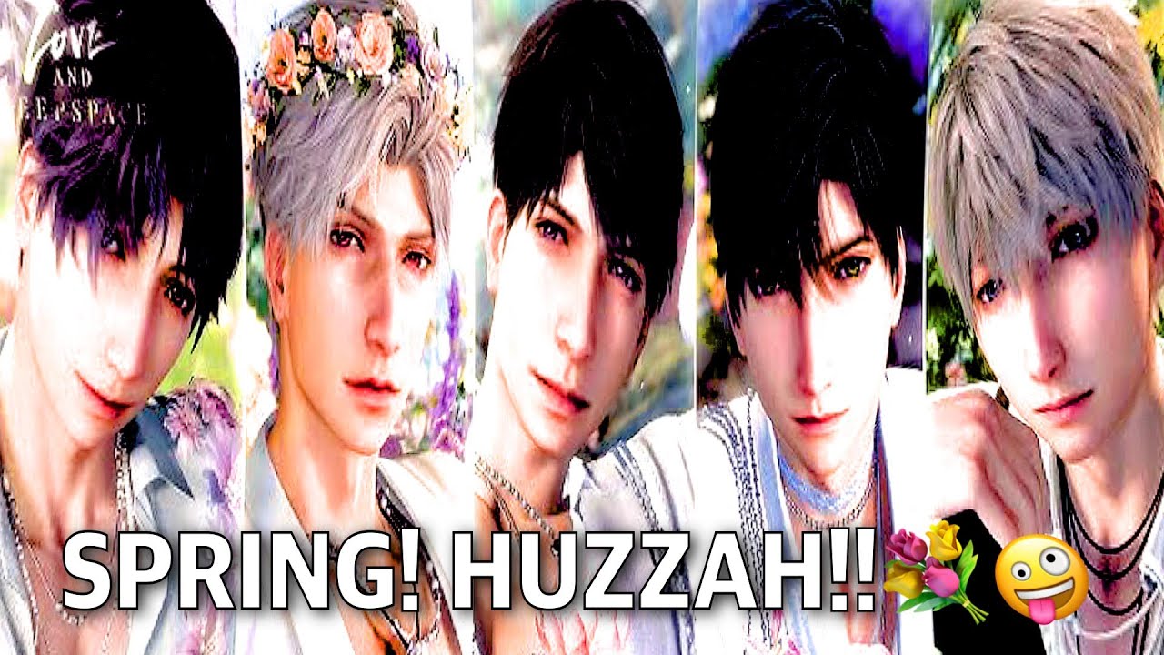 i edited love and deepspace: spring and flowers becaUSE THIS BANNER IS SO CUTE LOOK AT THEEEMMM