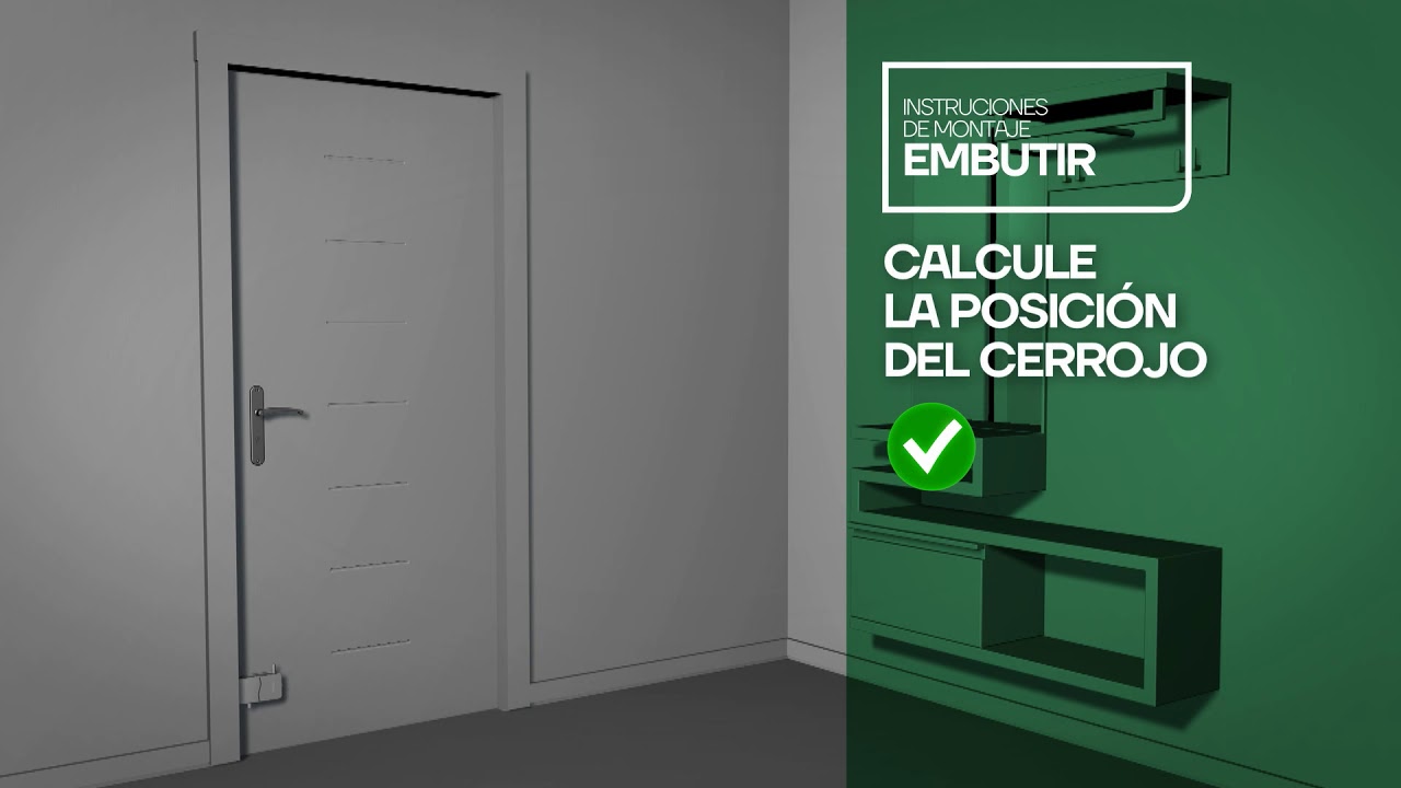Arregui Cerrojo invisible CI10 AL - INSTALACION