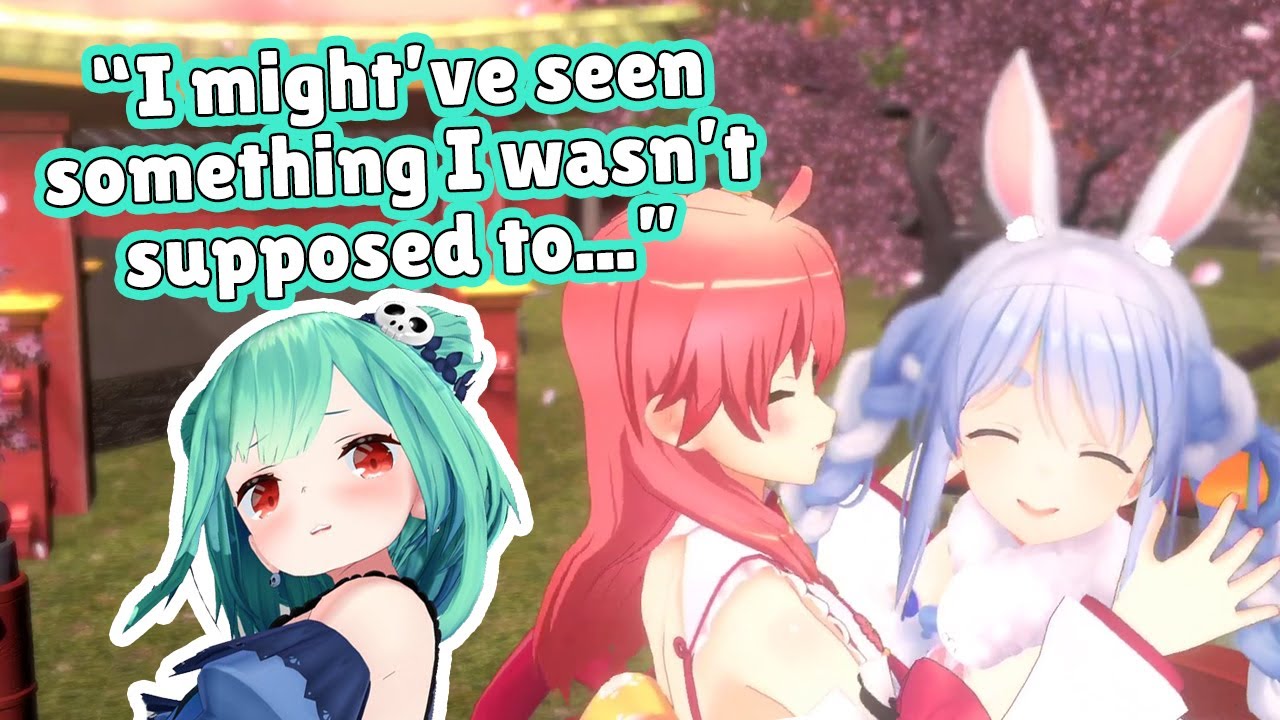 Rushia accidentally stumbles upon Pekora and Miko flirting with each other (Hololive English Sub)
