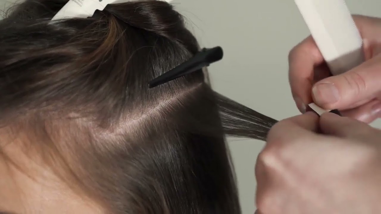How to put on Tape Extensions - Rapunzel of Sweden