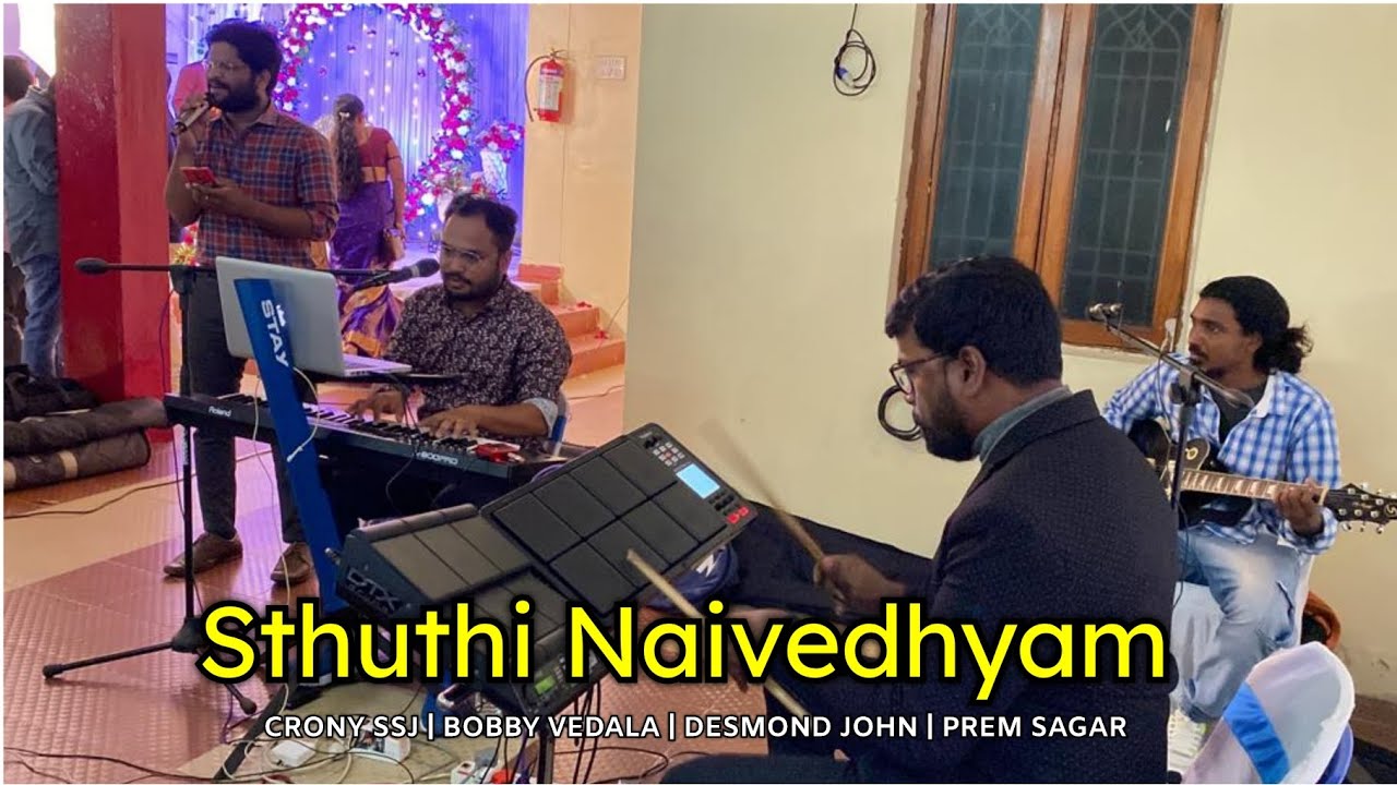 Sthuthi Naivedhyam | Live | Bobby Vedala Anna with MY KIT 🥁🎉