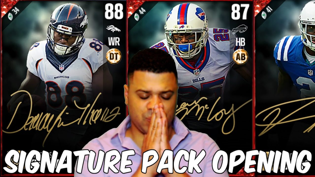 SIGNATURE PACK OPENING! | Madden 17 Ultimate Team Pack Opening