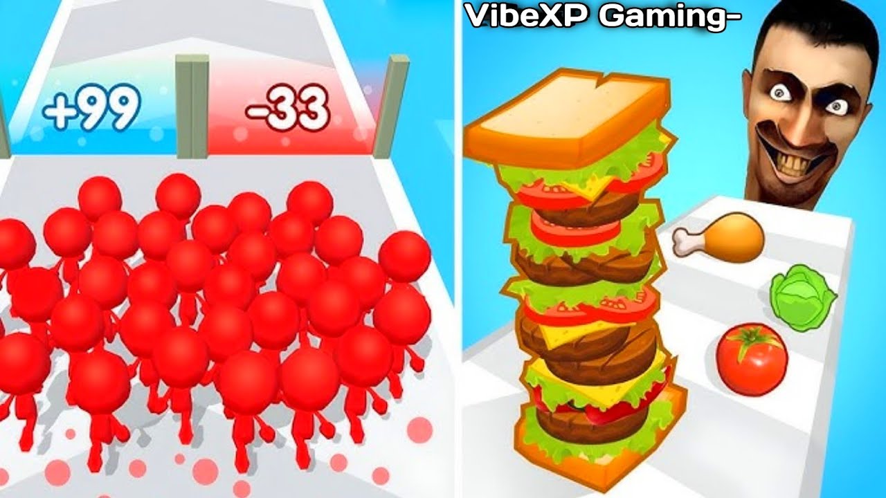 Sandwich Runner Vs Count Master, Sandwich Runner Food Gameplay, Sandwich Runner Speed Run All Game.