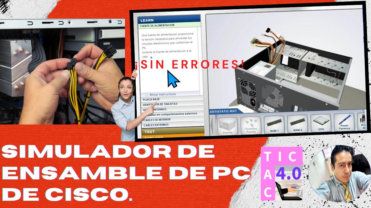 🔥𝐒𝐈𝐌𝐔𝐋𝐀𝐃𝐎𝐑 𝐃𝐄 𝐄𝐍𝐒𝐀𝐌𝐁𝐋𝐄 𝐏𝐂 𝐃𝐄 𝐂𝐈𝐒𝐂𝐎 𝟐𝟎𝟐𝟏 [SIN ERRORES] ✅ Ensamblaje virtual, simulador ensamble 👍