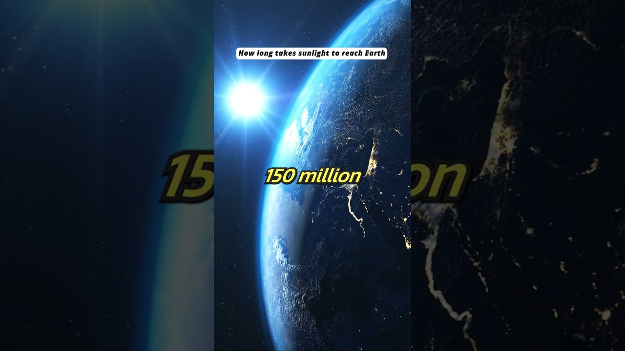 How long does sunlight take to reach the earth? #sun #sunlight #earth