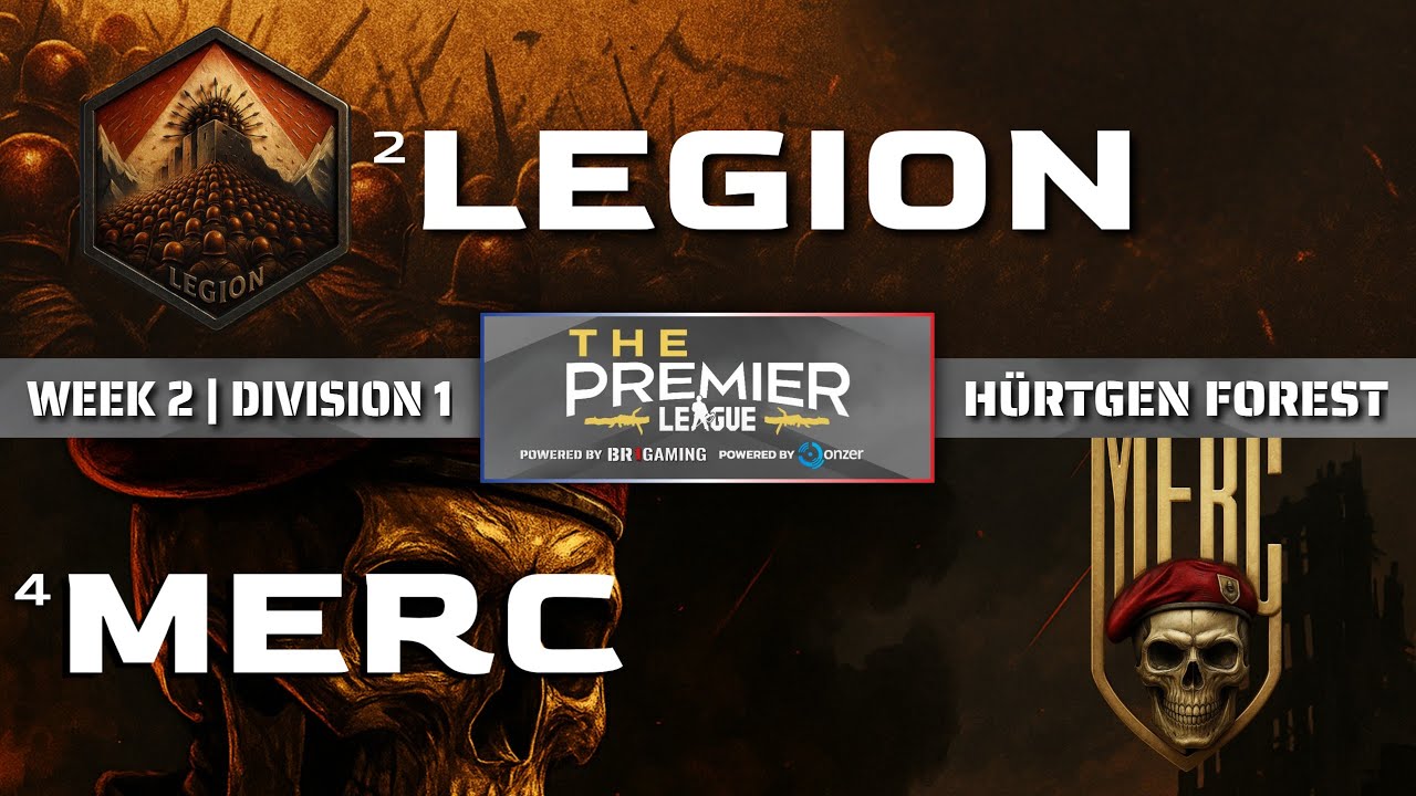 HELL LET LOOSE COMPETITIVE CONSOLE | THE PREMIER LEAGUE | LEGION vs MERC | WEEK 2