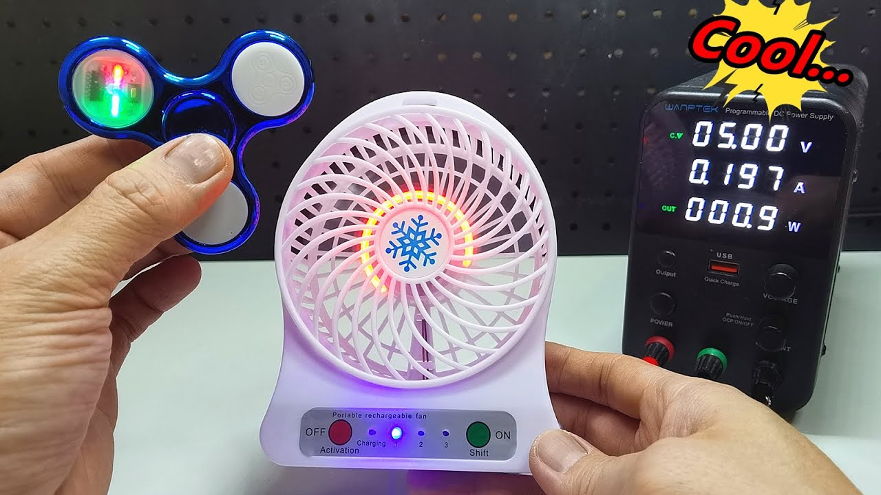I Applied High Voltage to Modified LED electric fan#005