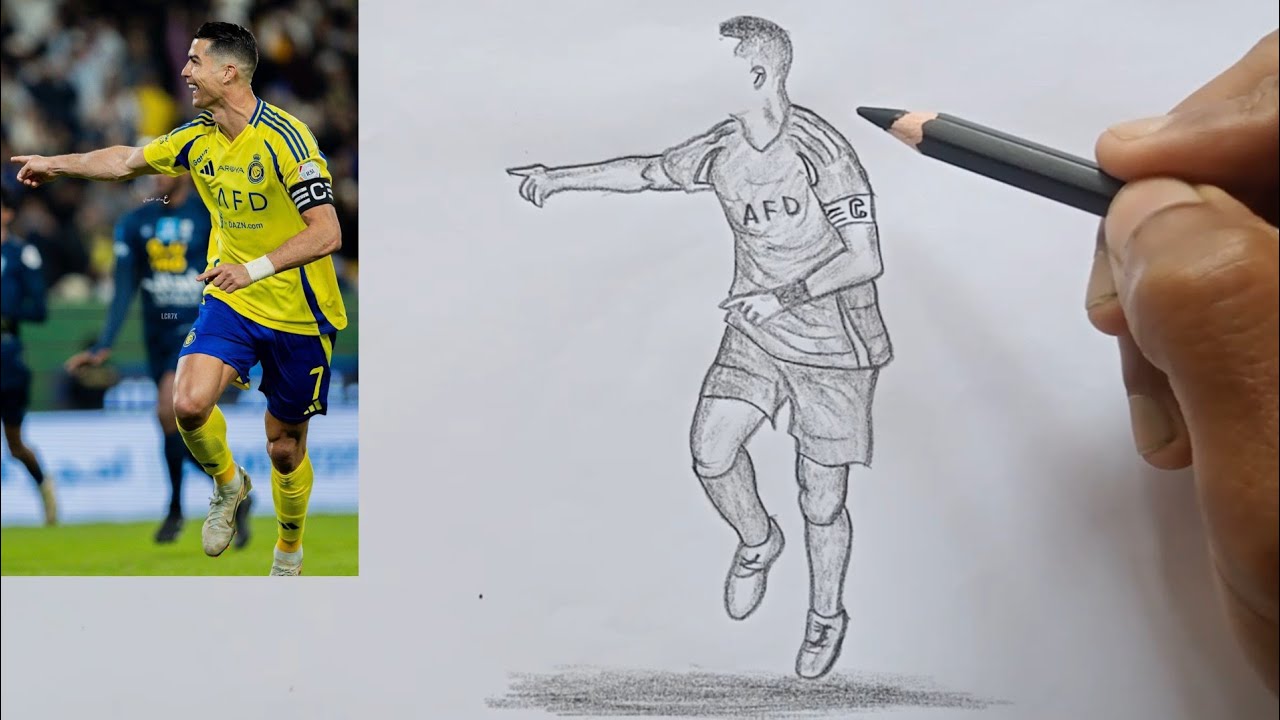 Best Cristiano Ronaldo Portrait Drawing Tutorial