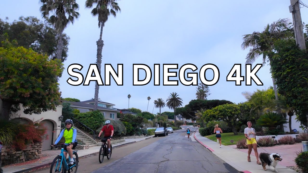 Coastal Drive: SAN DIEGO, La Jolla, Pacific Beach | California USA - 4K 60FPS