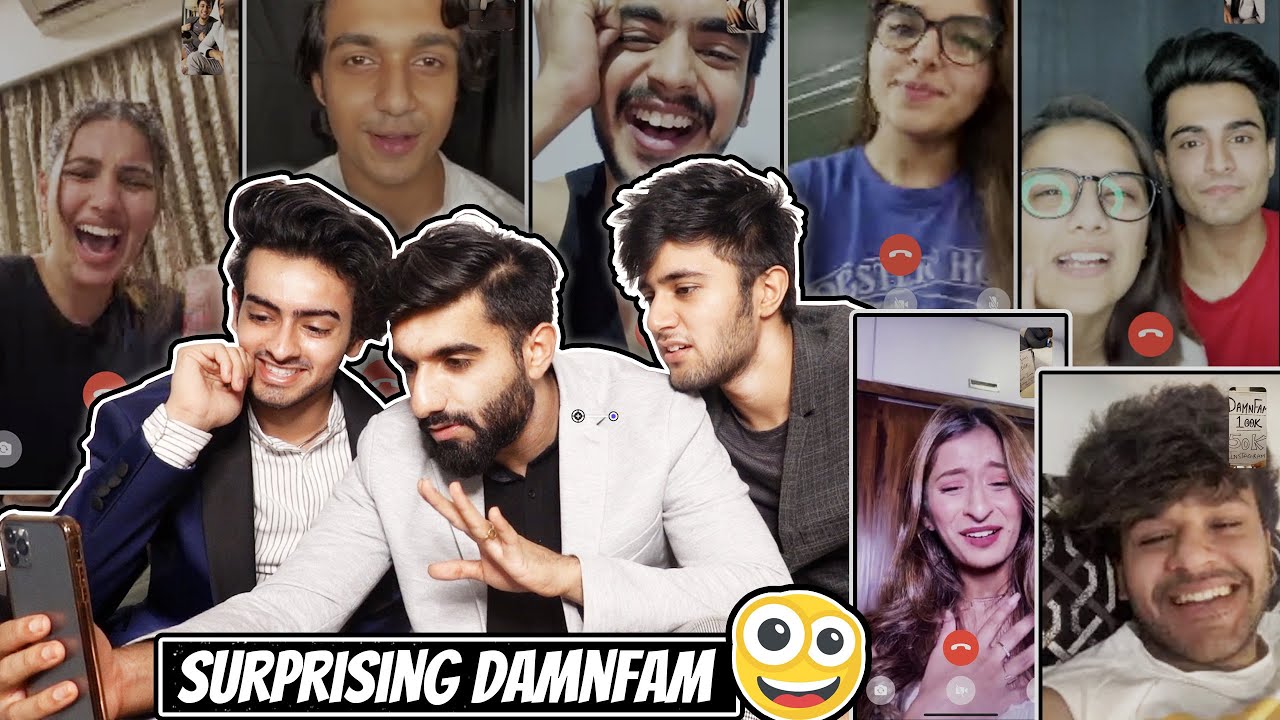 SURPRISING DAMNFAM ON VIDEO CALL * cutest reactions* | Mr.mnv #27 |
