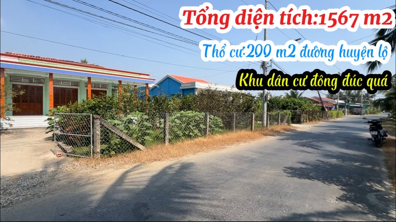 T.3189 bỏ phố thị ồn ào nghĩ dưỡng tuổi già đường xe ô tô nhựa huyện lộ 1567 m2 có 200 m2 thổ cư 