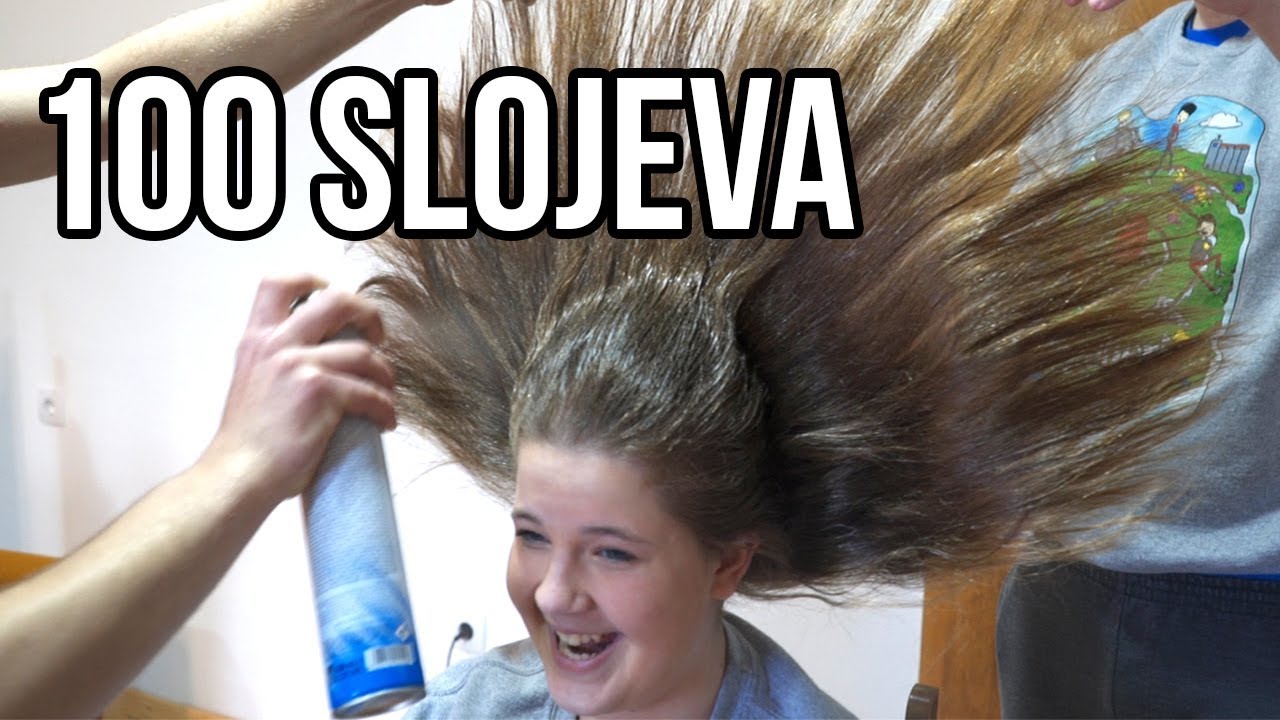 100 SLOJEVA LAKA ZA KOSU!!
