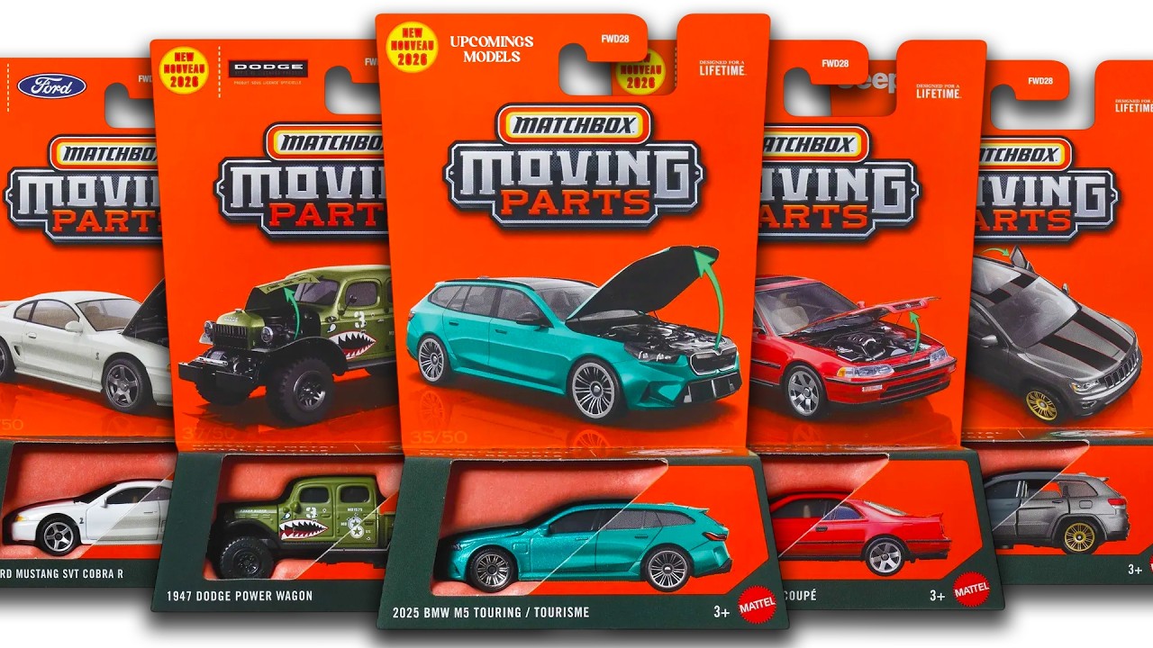 Витрина - Новые модели Matchbox 2026 с подвижными деталями, BMW M5 Touring, Dodge Power Wagon и м...