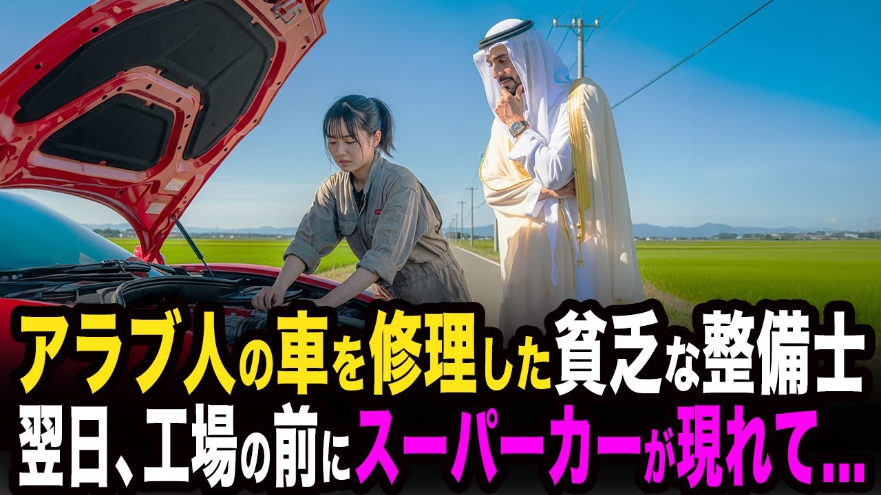 アラブ人の車を修理した貧乏な整備士。翌日、工場の前にスーパーカーが現れて...