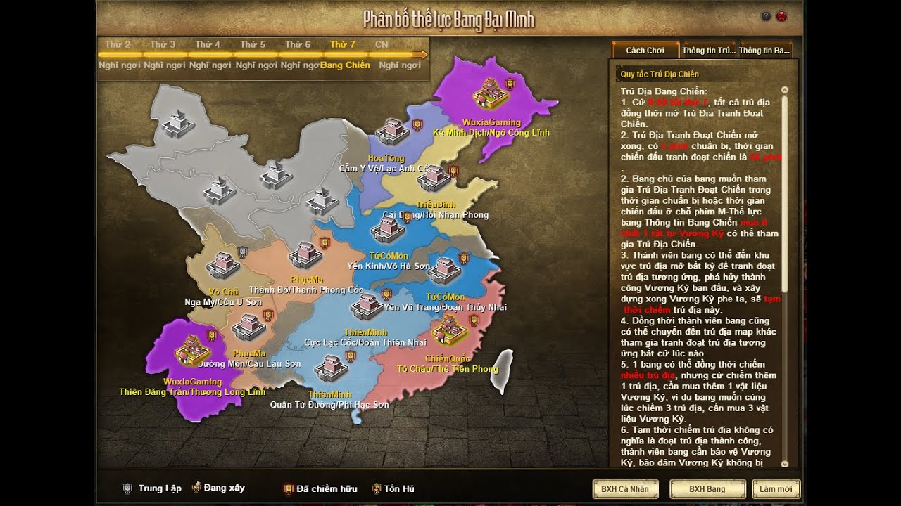 [CACK] WAR BASE cụm 3 Wuxi : 17/01