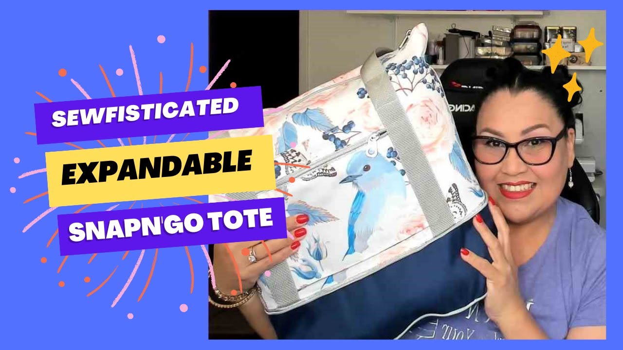 Easy SnapN'Go Expandable Tote Domestic Machine Friendly | Sewfisticated Craft Design | Sew HoneyBea
