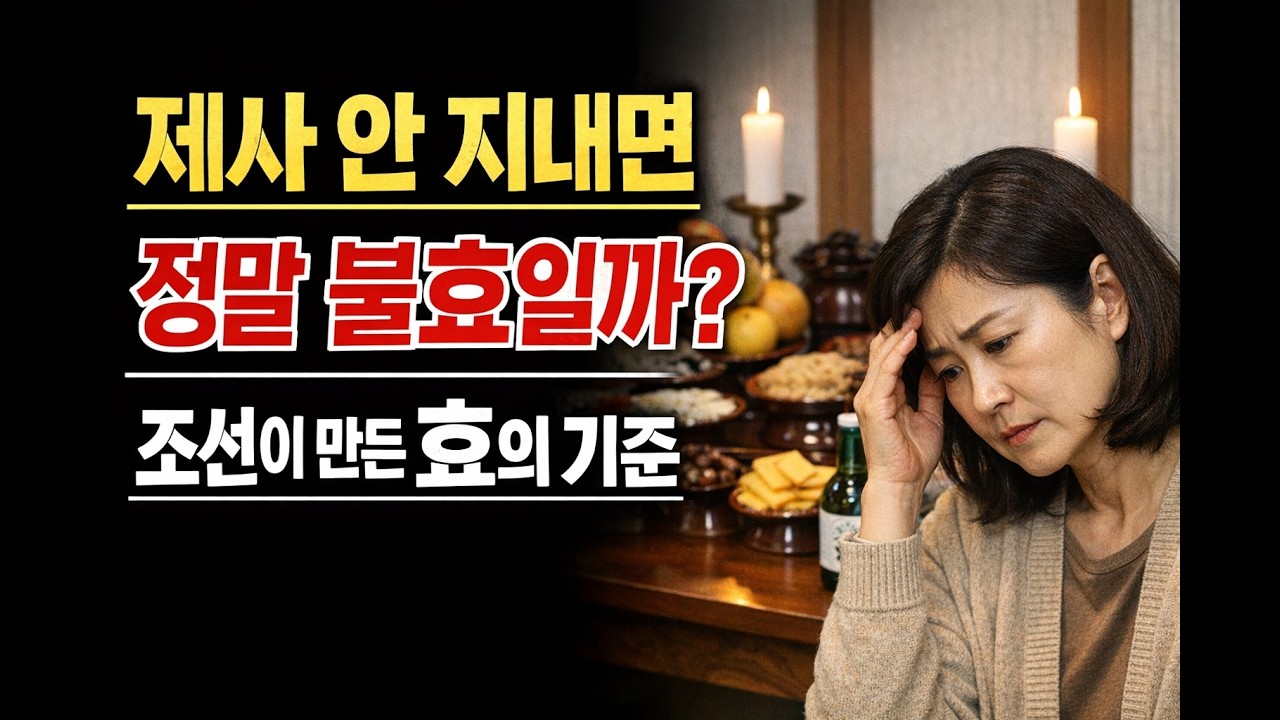 제사는 전통인가, 선택인가? 500년 성리학과 현대 효의 갈림길”.