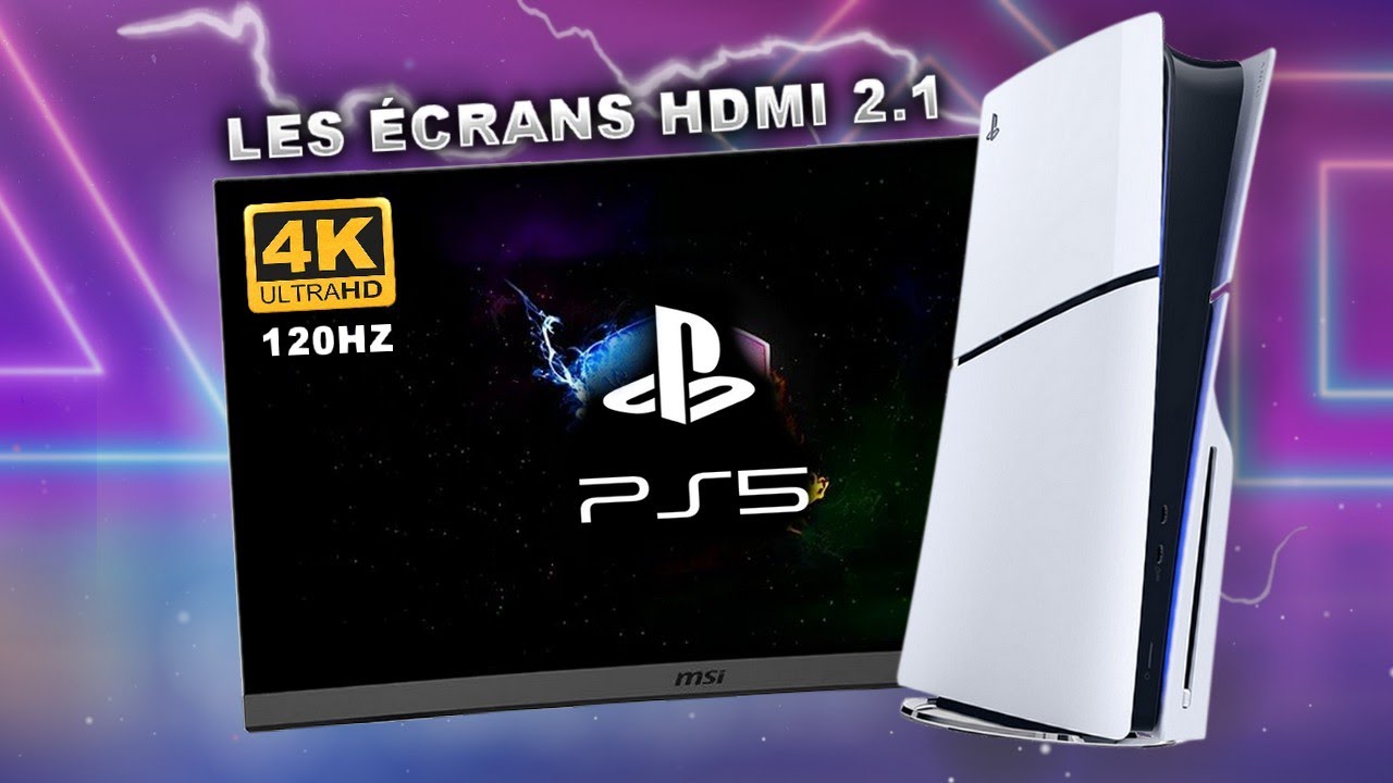 LES ÉCRANS PARFAIT ET PAS CHER POUR LA PS5 ! Hdmi 2.1 120hz