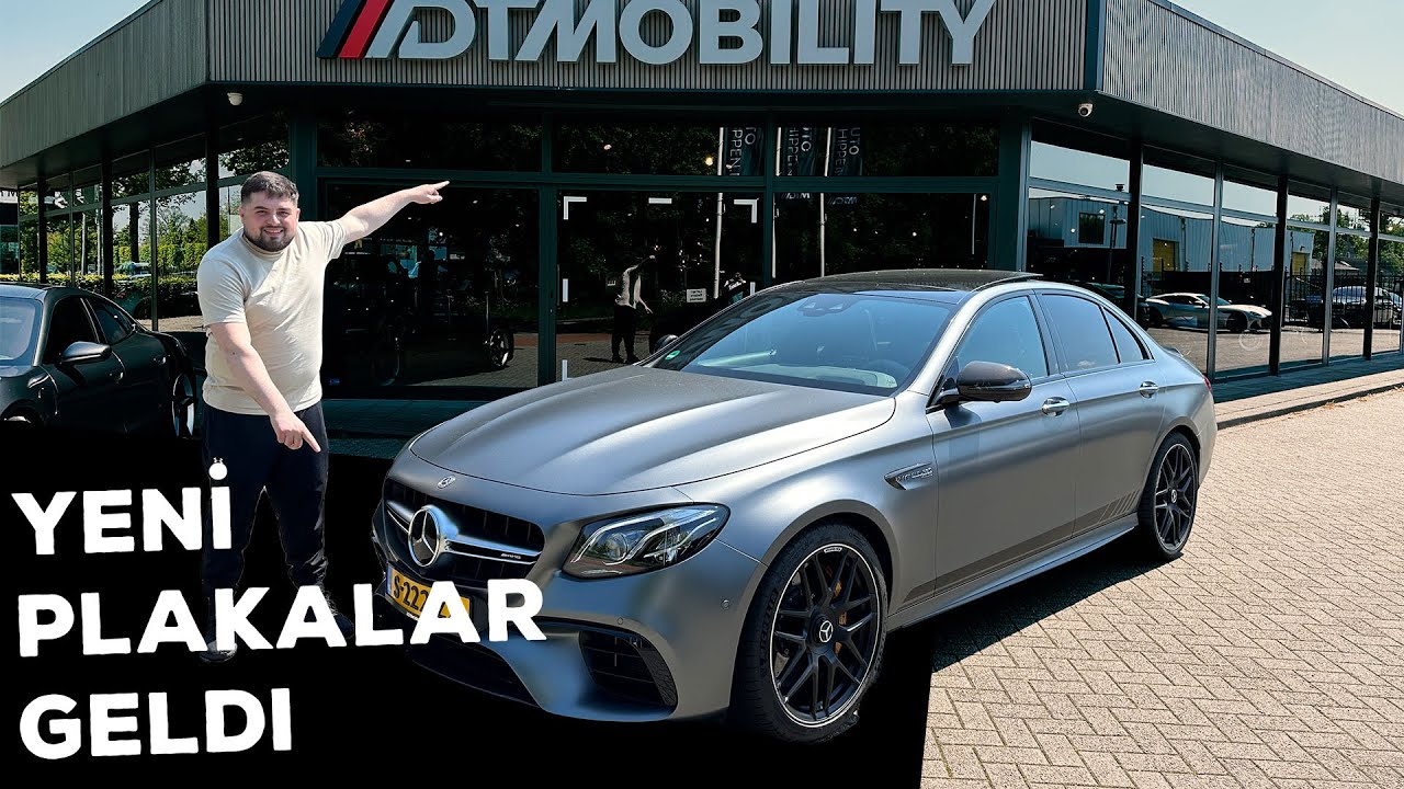Yeni Arabamın Plakası Geldi (Gazladık) - Mercedes E63s Mat Gri PPF Şeffaf Kaplama Yaptırdım
