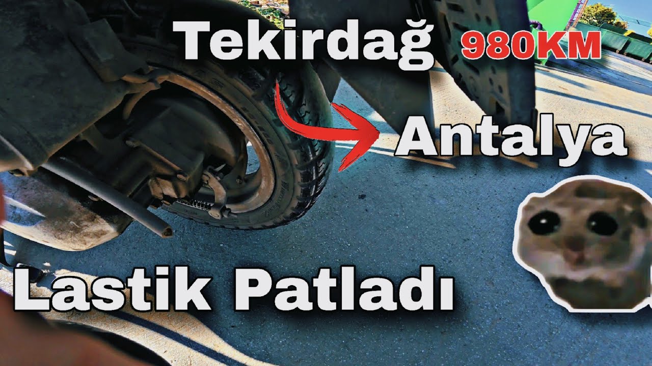 125cc Motor ile 980 KM (Yolda Kaldım!!!) Tekirdağ 🛵 Antalya #honda #activa #uzunyol