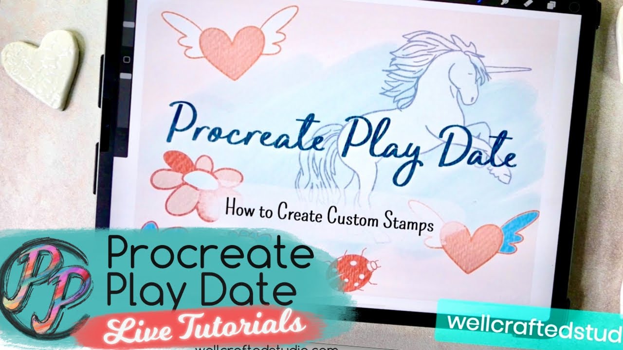Procreate Play Date - How to Make Custom Stamps Live Tutorial