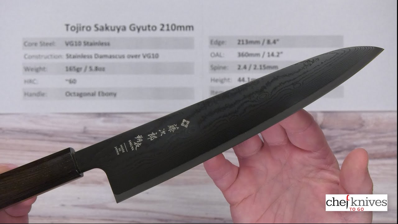 Краткий обзор модели Tojiro Sakuya Gyuto 210mm