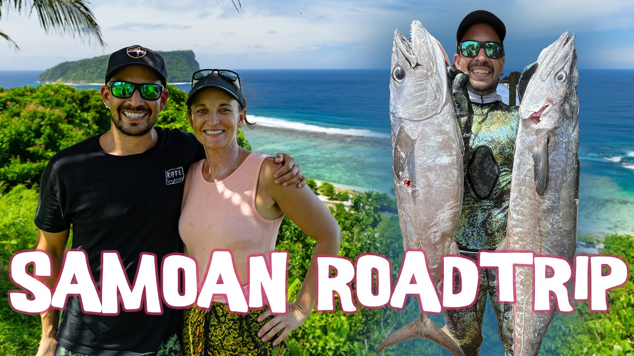 Exploring Samoa: Spearing Dogtooth Tuna and Cooking on a Traditional Umu  (Sailing Popao) Ep.62
