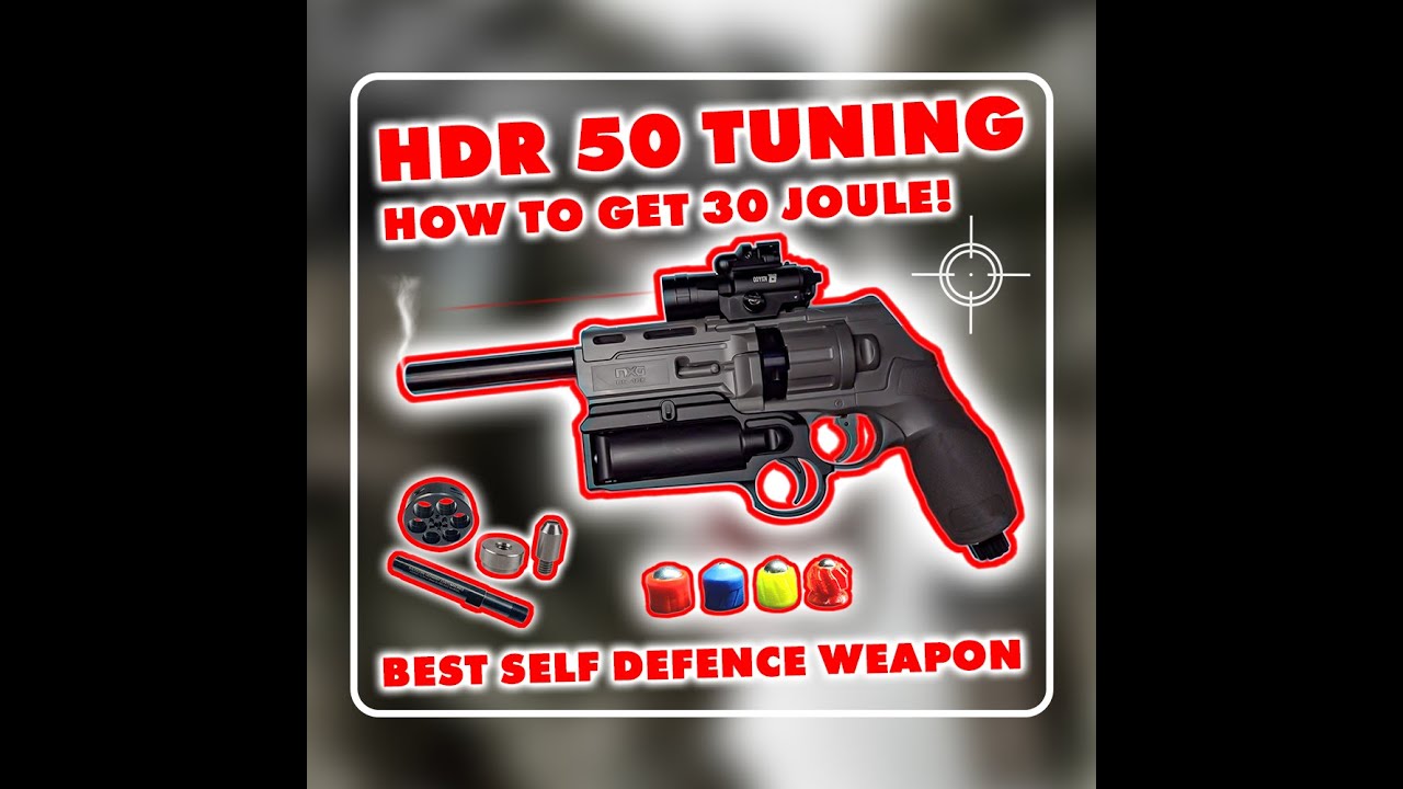 Extreme Home Defence Waffe | RADIKALER 30 Joule Revolver HDR50 | Umbau Anleitung | VERBOTEN IN DEU!