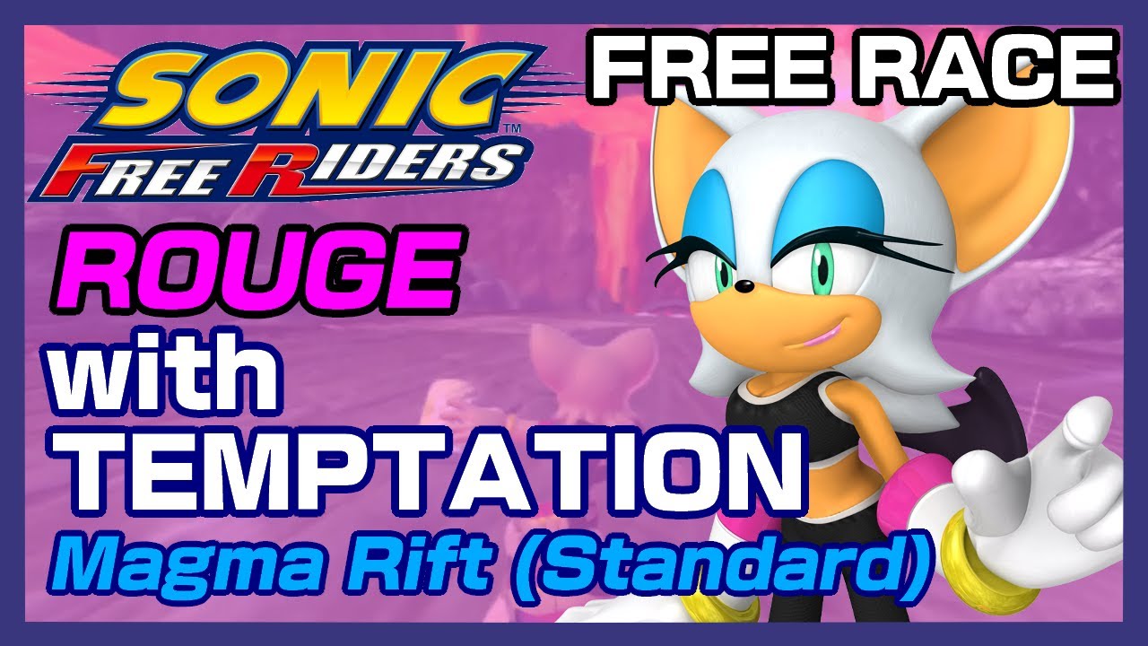 Sonic Free Riders (No Kinect Patch): Rouge with Temptation on Magma Rift (Standard)