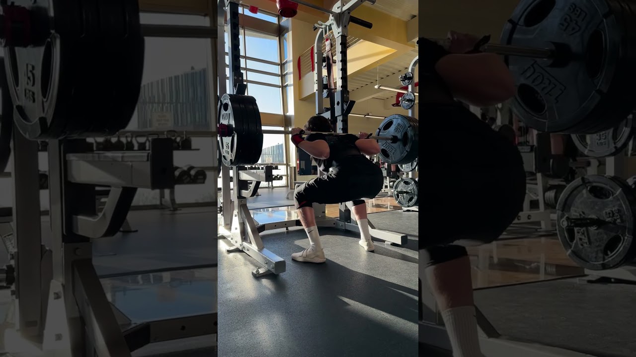 405lbs Squat Single! #squat #shorts #gym