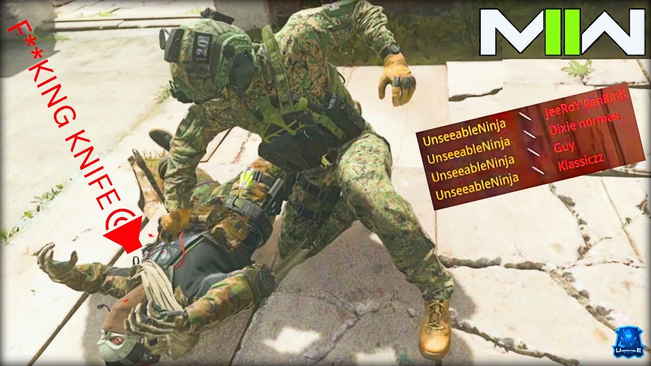 PISSING People OFF in Modern Warfare 2 using Throwing Knives Only (Funny Rage Reactions)